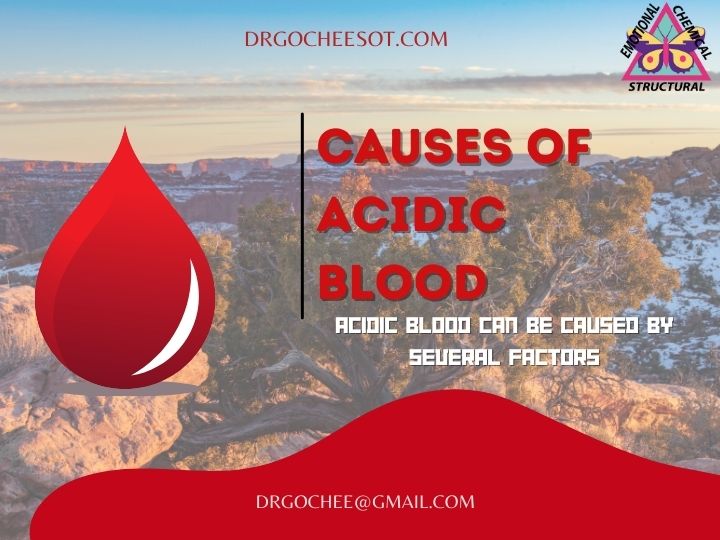 Acidic blood can be caused by several factors,