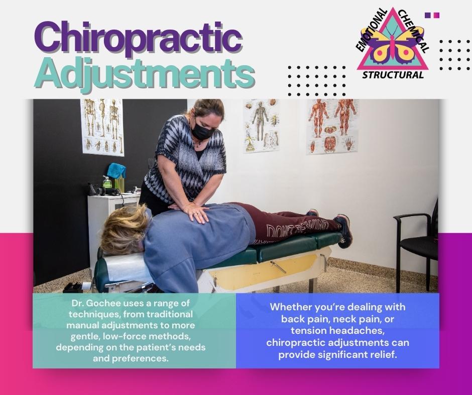 Dr. Carolyn Gochee’s practice focuses on delivering personalized chiropractic care